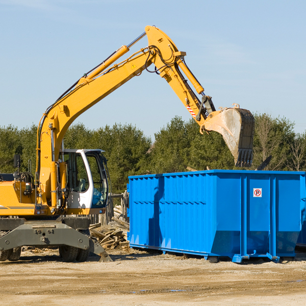 are there any restrictions on where a residential dumpster can be placed in Hardeman County